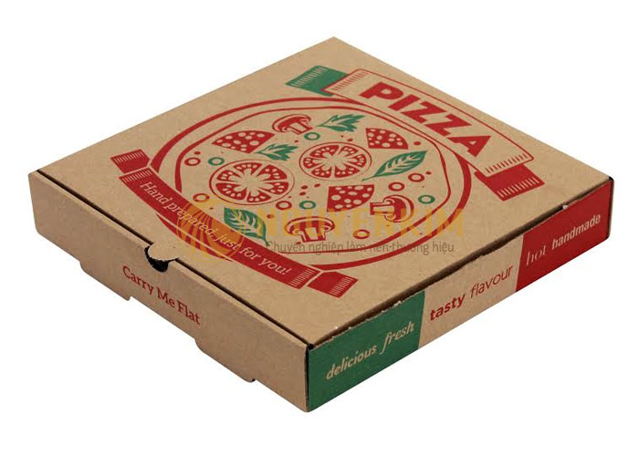 Thiết kế hộp giấy đựng bánh pizza